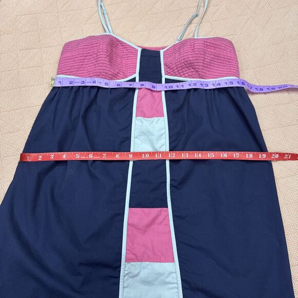 Lilka Anthropologie Size Small Blue Colorblock JUNIO Sundress Spaghetti Straps - Picture 5 of 6